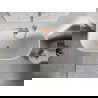 Mexen Oris laisvai stovinti prie sienos vonia, rifliuota 170 x 80 cm, balta/juoda, perpildymas rožinis auksas - 52871708075-60