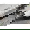Mexen Oris laisvai stovinti prie sienos rifliuota vonia 170 x 80 cm, balta/juoda, šepečiu nikelio perpylimas - 52871708075-97