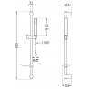 Mexen DF77 stumdomas dušo komplektas, Juoda - 785774582-70
