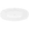 Mexen Lira laisvai stovinti vonia 170 x 80 cm, balta/juoda, baltas perteklius - 52831708075-20