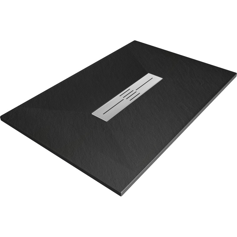 Mexen Toro stačiakampis dušo padėklas SMC 110 x 70 cm, juodas - 43707011