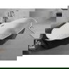 Mexen Lira laisvai pastatoma vonia raštas 170 x 80 cm, balta/juoda, persipylimas gun metal - 52831708075-95