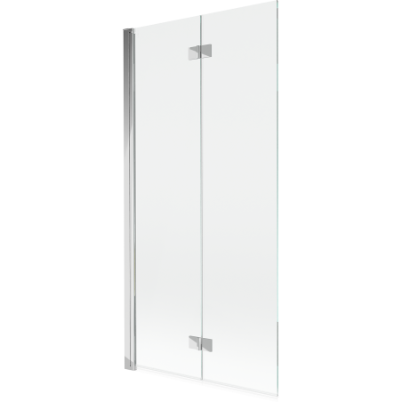 Mexen Mist vonios kambario sienelė 2-dalių kairinė 90 x 150 cm, skaidri, chromas - 8A9-090-002-01-00-L