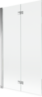 Mexen Mist dušo ekranas 2-durų kairysis 100 x 150 cm, skaidrus, chromas - 8A9-100-002-01-00-L