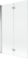 Mexen Mist 2-durų vonios ekranas, kairysis, 110 x 150 cm, skaidrus, chromas - 8A9-110-002-01-00-L