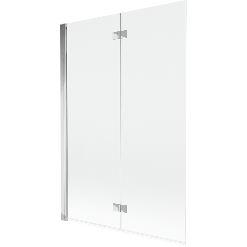 Mexen Mist vonios sienelė 2-durų kairė 120 x 150 cm, skaidri, chromuota - 8A9-120-002-01-00-L