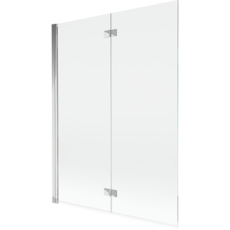 Mexen Mist vonios sienelė 2-dalių kairinė 130 x 150 cm, skaidri, chromas - 8A9-130-002-01-00-L