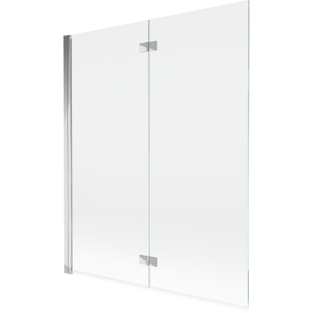 Mexen Mist dvigubas kairysis vonios ekranas 140 x 150 cm, skaidrus, chromuotas - 8A9-140-002-01-00-L