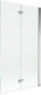 Mexen Mist vonios pertvara 2-durų dešinė 100 x 150 cm, skaidri, chrominė - 8A9-100-002-01-00-P