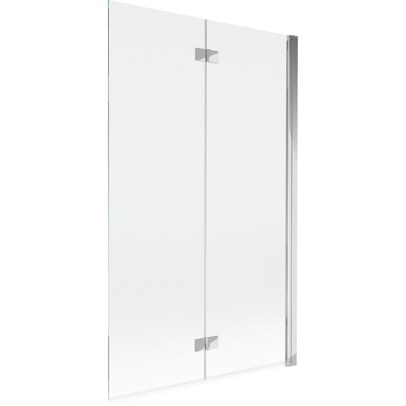 Mexen Mist vonios užuolaida, dviejų dalių, dešinė 110 x 150 cm, skaidri, chromuota - 8A9-110-002-01-00-P