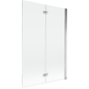 Mexen Mist dvejų dalių dešinysis dušo ekranas, 120 x 150 cm, skaidrus, chromas - 8A9-120-002-01-00-P