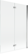 Mexen Mist dvejų dalių dešinysis dušo ekranas, 120 x 150 cm, skaidrus, chromas - 8A9-120-002-01-00-P
