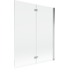 Mexen Mist dušo sienelė 2-durų dešinė 140 x 150 cm, skaidri, chrominė - 8A9-140-002-01-00-P