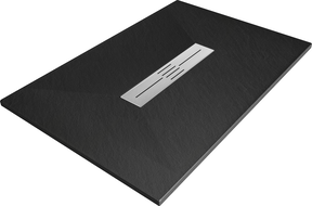 Mexen Toro stačiakampis dušo padėklas SMC 100 x 80 cm, Juoda - 43708010