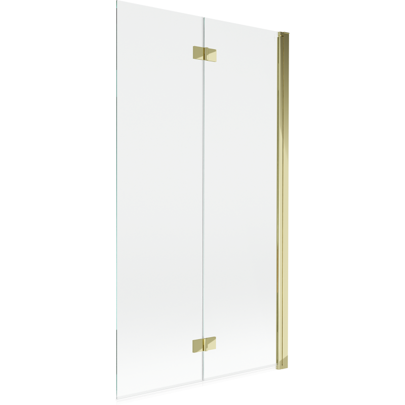 Mexen Mist dušo ekranas, 2 sparnai, dešinysis 100 x 150 cm, permatomas, auksinis - 8A9-100-002-50-00-P