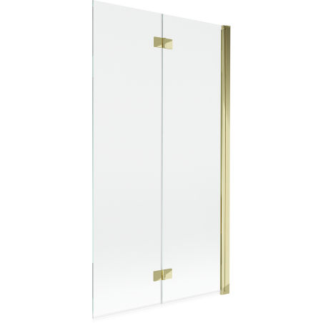 Mexen Mist dušo ekranas, 2 sparnai, dešinysis 100 x 150 cm, permatomas, auksinis - 8A9-100-002-50-00-P
