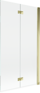 Mexen Mist dušo ekranas, 2 sparnai, dešinysis 100 x 150 cm, permatomas, auksinis - 8A9-100-002-50-00-P