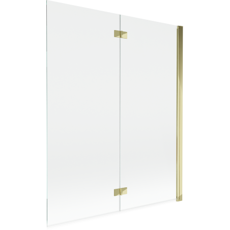 Mexen Mist dušo siena, 2 paneliai, dešinysis, 140 x 150 cm, skaidrus, auksinis - 8A9-140-002-50-00-P