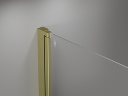Mexen Mist vonios pertvara, 2-duris kairysis 80 x 150 cm, skaidrus, auksinis šlifuotas - 8A9-080-002-55-00-L