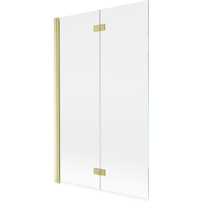 Mexen Mist vonios ekranas 2-durų kairysis 110 x 150 cm, skaidrus, šlifuotas auksas - 8A9-110-002-55-00-L