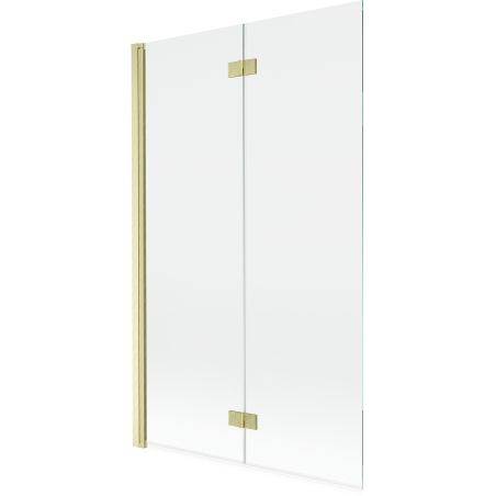 Mexen Mist vonios ekranas 2-durų kairysis 110 x 150 cm, skaidrus, šlifuotas auksas - 8A9-110-002-55-00-L