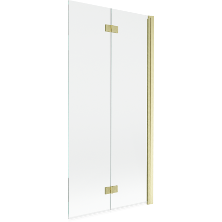 Mexen Mist dviejų dalių vonios ekranas, dešinysis 90 x 150 cm, skaidrus, auksinis šlifuotas - 8A9-090-002-55-00-P