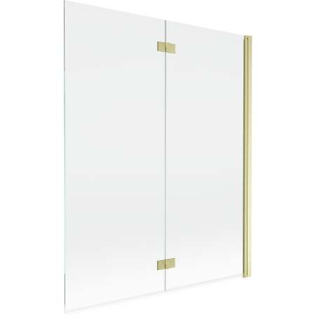 Mexen Mist dušo ekranas 2-dalių dešinys 140 x 150 cm, skaidrus, šlifuotas auksinis - 8A9-140-002-55-00-P