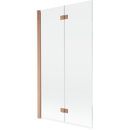 Mexen Mist dviejų durų vonios dušo kabina kairė 100 x 150 cm, skaidri, šlifuota varis - 8A9-100-002-65-00-L