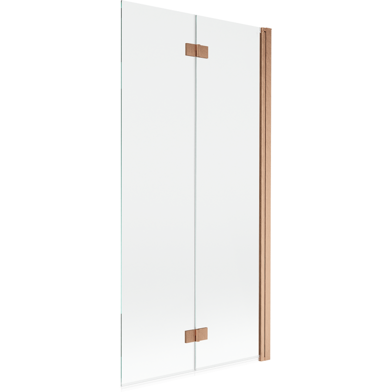 Mexen Mist dušo sienelė 2-dalių dešinė 90 x 150 cm, skaidri, šlifuotas varis - 8A9-090-002-65-00-P