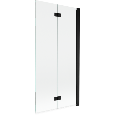 Mexen Mist dviejų durų vonios ekranas dešinysis 90 x 150 cm, skaidrus, juodas - 8A9-090-002-70-00-P