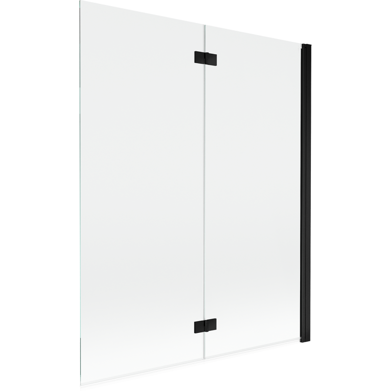 Mexen Mist dušo sienelė 2-durys dešinė 140 x 150 cm, skaidri, juoda - 8A9-140-002-70-00-P