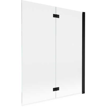 Mexen Mist dušo sienelė 2-durys dešinė 140 x 150 cm, skaidri, juoda - 8A9-140-002-70-00-P