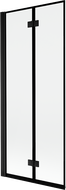 Mexen Mist dušo sienelė 2-durų kairė 80 x 150 cm, juodas rėmas, juoda - 8A9-080-002-70-70-L