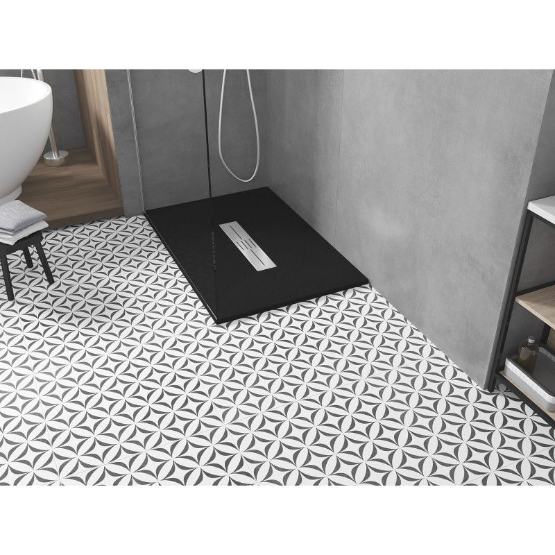 Mexen Toro stačiakampė SMC dušo padėklas 110 x 90 cm, juodas - 43709011