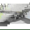 Mexen Silo laisvai pastatoma kampinė vonia kairė pusė, rifliuota 150 x 75 cm, balta, auksinė perpildymo anga - 52891507500L-50