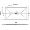 Mexen Toro stačiakampė SMC dušo kabina 200 x 90 cm, juoda - 43709020