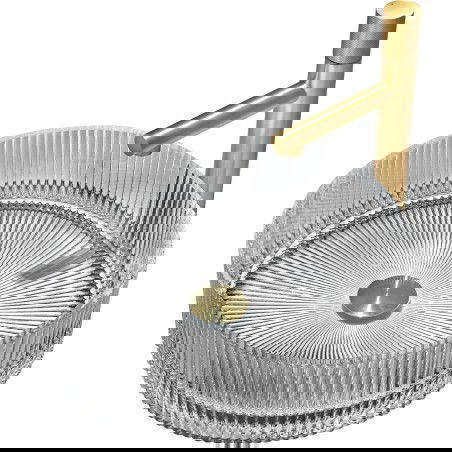 Mexen Eiva stiklo antstalvinis praustuvas 39 x 39 cm, pilkas - 24163966