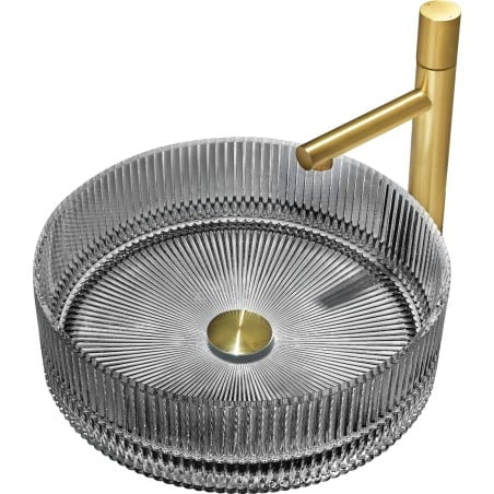 Mexen Eiva stiklinis praustuvas ant stalviršio 39 x 39 cm, juodas - 24163970