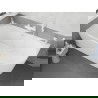 Mexen Silo laisvai pastatoma kampinė vonia, rifliuota, kairinė 170 x 80 cm, balta, baltas persipylimas - 52891708000L-20