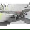 Mexen Silo vonia laisvai pastatoma kampinė kairė rifliuota 170 x 80 cm, balta, persikiniu auksu - 52891708000L-60