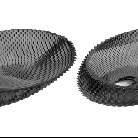 Mexen Zira stiklinis antstalinis praustuvas 53 x 35 cm, juodas - 24175370