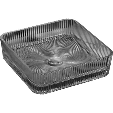 Mexen Nira stiklinis praustuvas ant stalviršio 39 x 39 cm, juodas - 24203970