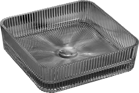 Mexen Nira stiklinis praustuvas ant stalviršio 39 x 39 cm, juodas - 24203970