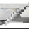 Mexen Silo laisvai pastatoma kampinė dešinė rifliuota vonia 150 x 75 cm, balta, auksinis perteklius - 52891507500P-50