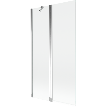 Mexen Mist dviaukštė dušo siena 100 x 150 cm, permatoma, chromuota - 8A9-100-011-01-00