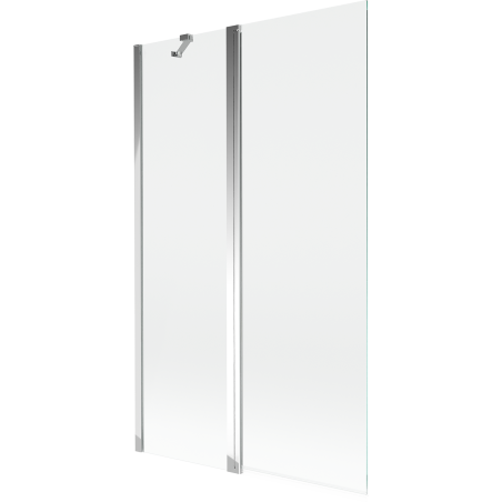 Mexen Mist dviejų dalių lankstomos dušo durys 110 x 150 cm, skaidrios, chromuotos - 8A9-110-011-01-00