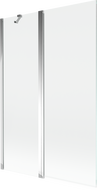 Mexen Mist 2-durų vonios ekranas 120 x 150 cm, permatomas, chromas - 8A9-120-011-01-00