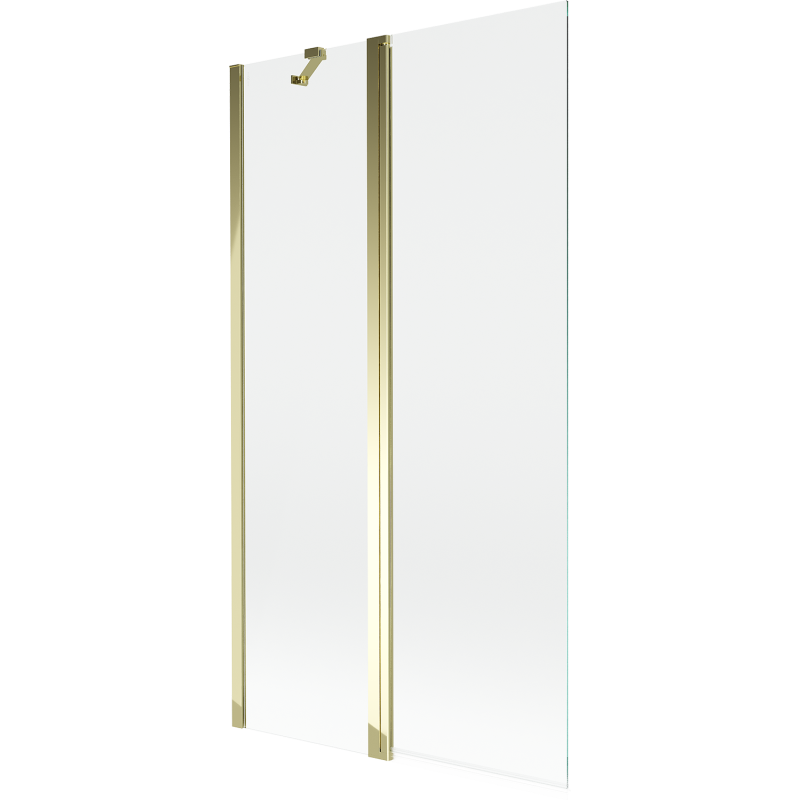 Mexen Mist dviejų dalių dušo užtvara 100 x 150 cm, permatoma, auksinė - 8A9-100-011-50-00