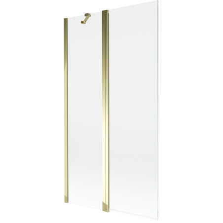 Mexen Mist dviejų dalių dušo užtvara 100 x 150 cm, permatoma, auksinė - 8A9-100-011-50-00