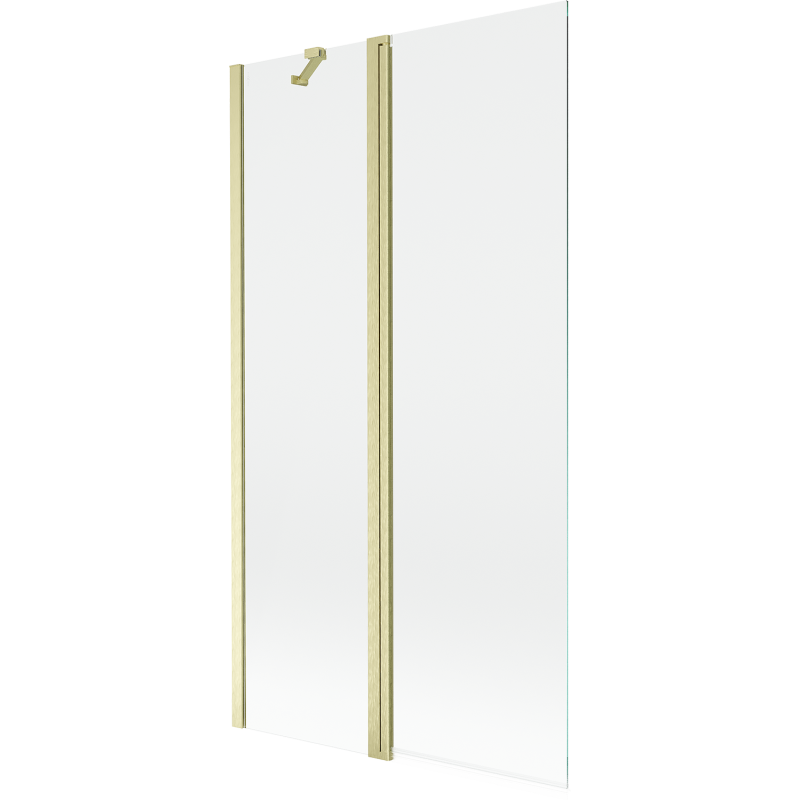 Mexen Mist vonios pertvara, 2-dalių, 100 x 150 cm, skaidri, auksinė matinė - 8A9-100-011-55-00